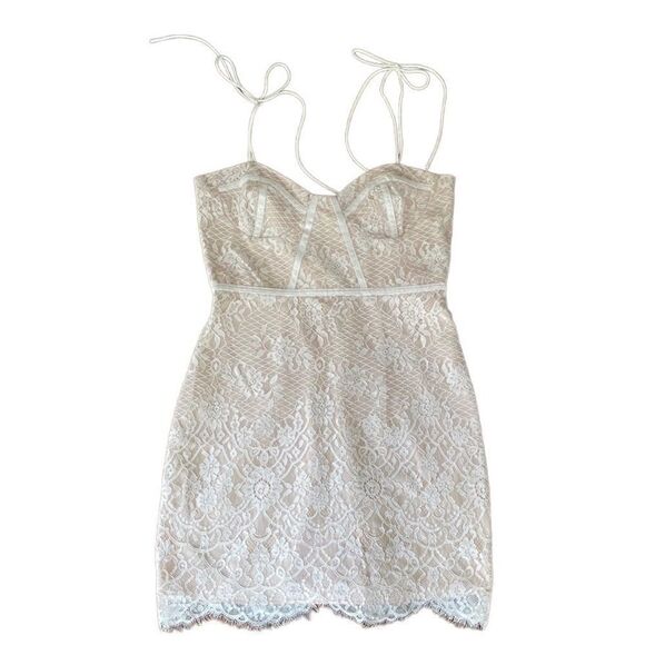 superdown Lottie Lace Bustier Dress Small - Picture 2 of 6